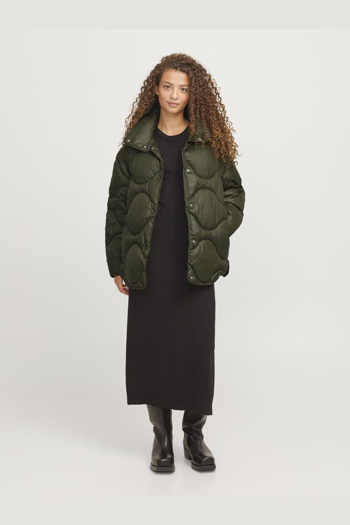 Jjxx - Jxstella Shiny Quilted Jacket Sn - 4602253 Grape Leaf