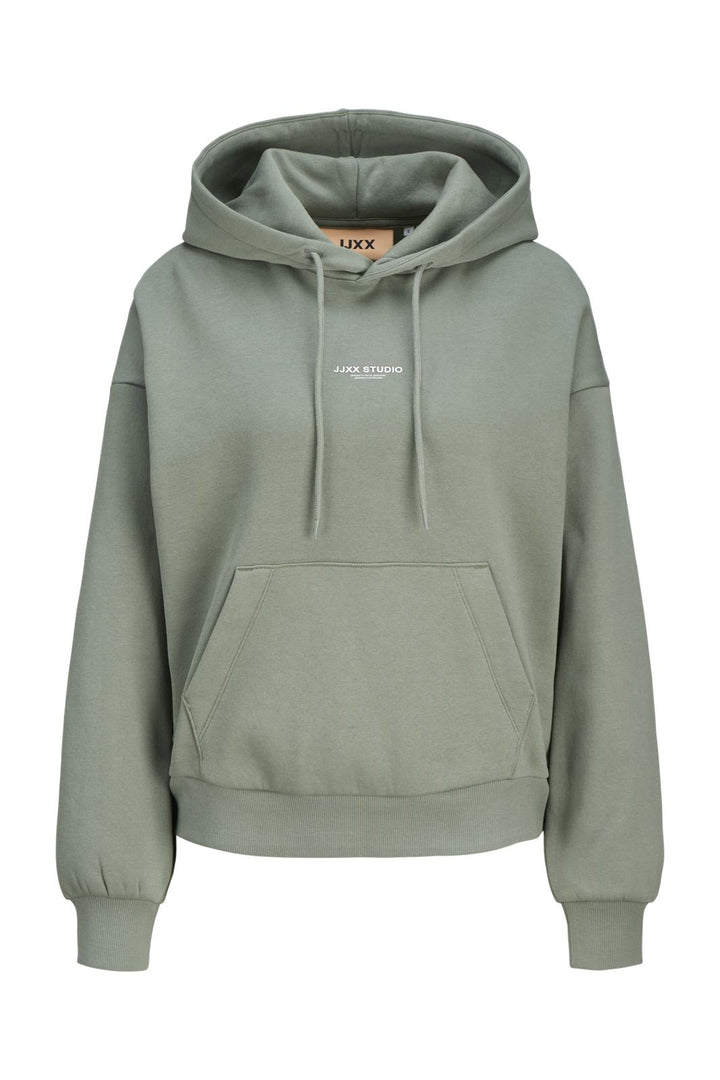 Jjxx - Jxstudio Vesterbro Ls Rlx Hood Swt - 4797431 Sea Spray Bright White Jjxx Studio
