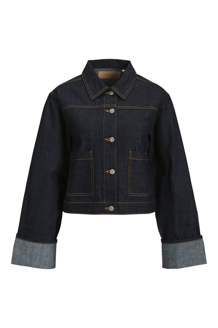 Jjxx - Jxvega Denim Jacket Fold Up R269 - 4825511 Dark Blue Denim