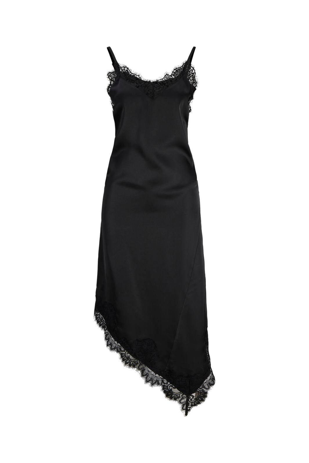 Jjxx - Jxvima Satin Sl Lace Mix Dress Ln - 5107926 Black