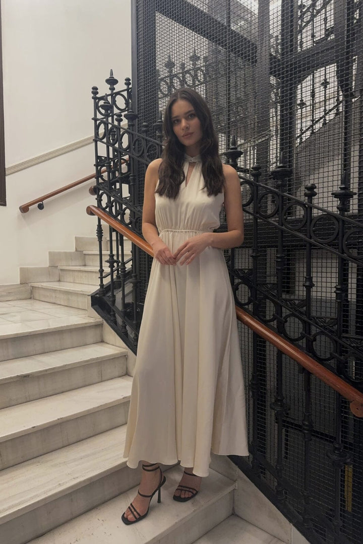 Karmamia - Ava Maxi Dress 2087 - Porcelain Kjoler 