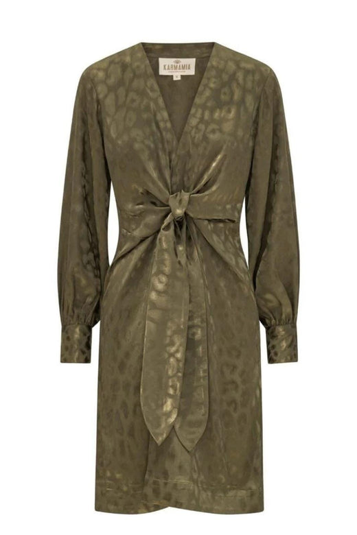 Karmamia - Blair Dress 2244 - Army Leo Jacquard Kjoler 