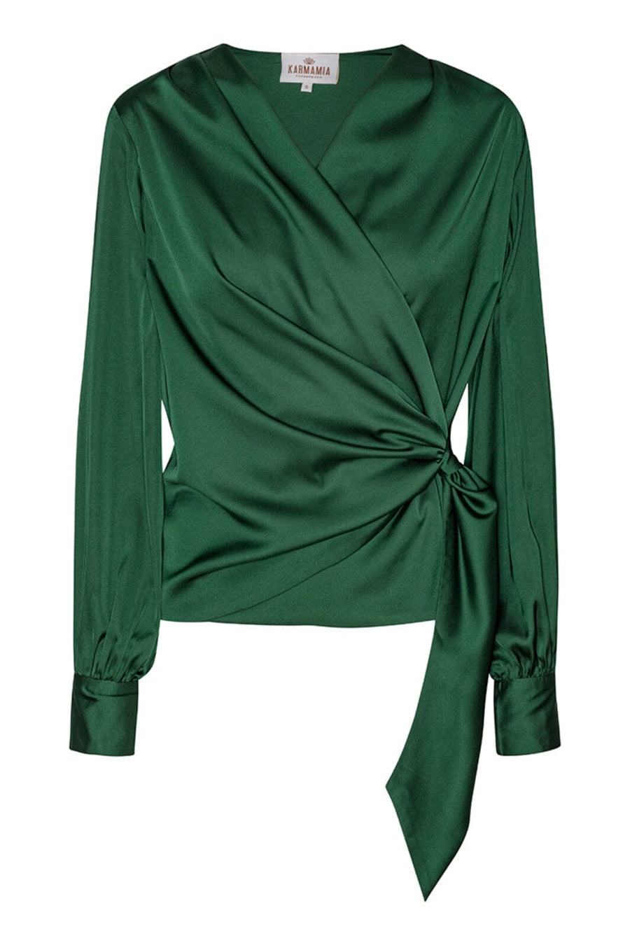 Karmamia - Ines Blouse - Hunter Green | Dyb grøn