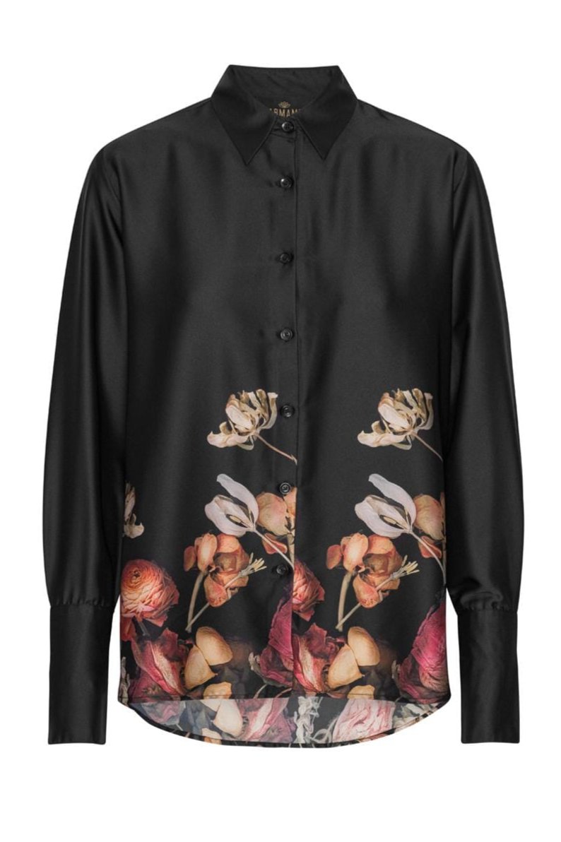 Karmamia - Drew Shirt 2215 - Black Cotton