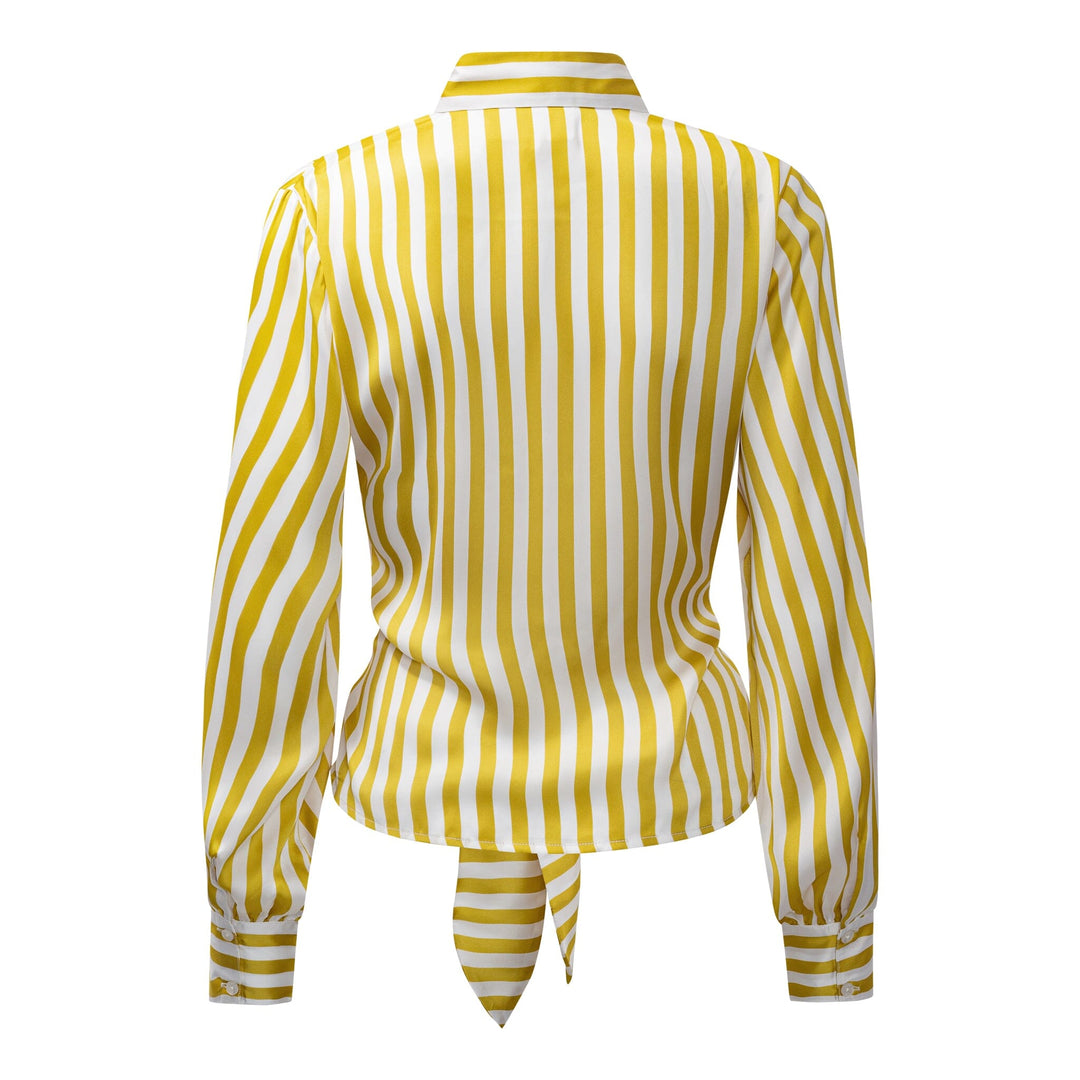 Karmamia - Lee Shirt 2345 - Yellow Stripe Skjorter 