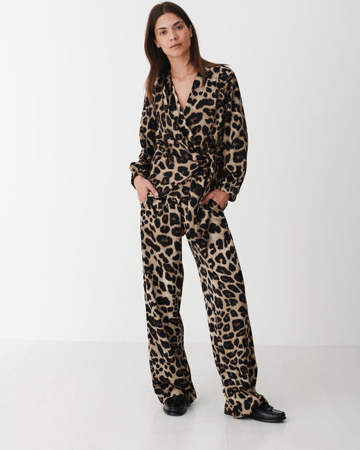 Karmamia - Lou Pants 2210 - Hammered Leopard Bukser 