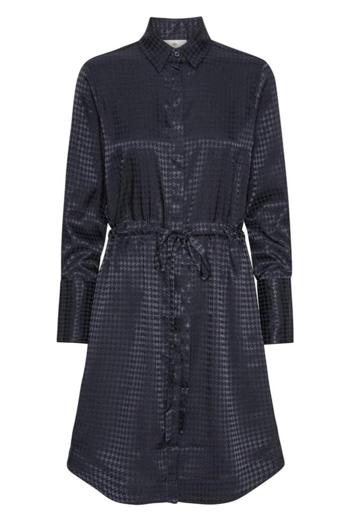 Karmamia - Nakita Dress - Navy Houndstooth