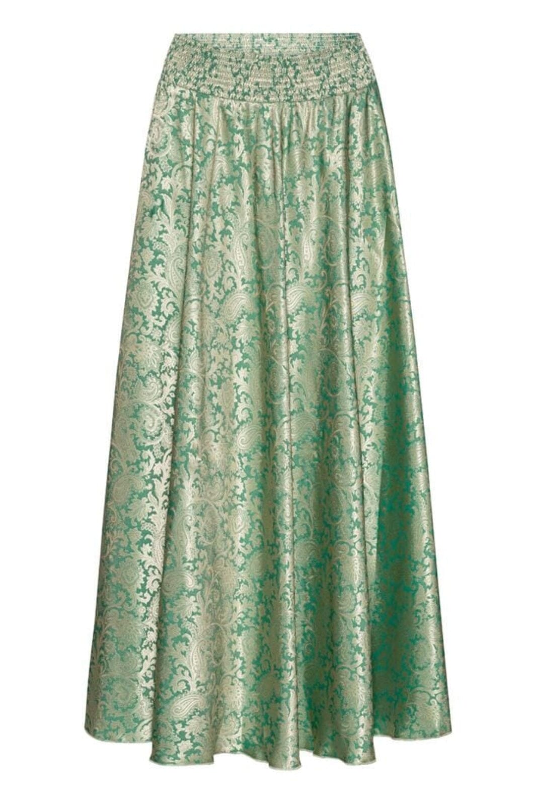 Karmamia - Savannah Skirt - Emerald Gold Jacquard Nederdele 