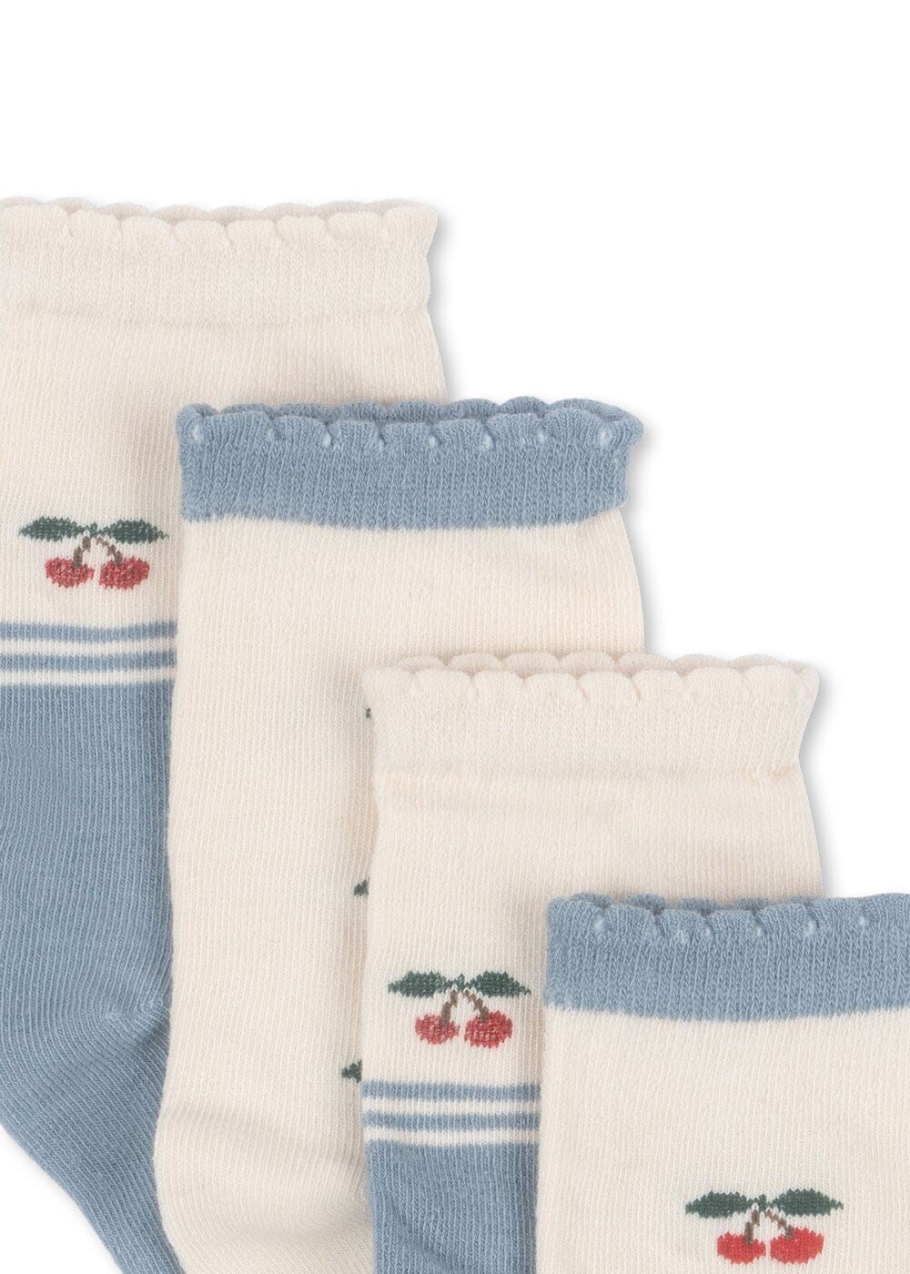 Konges Sløjd - 2 Pack Cherry Socks Ks103310 - Cherry Mix Strømper 