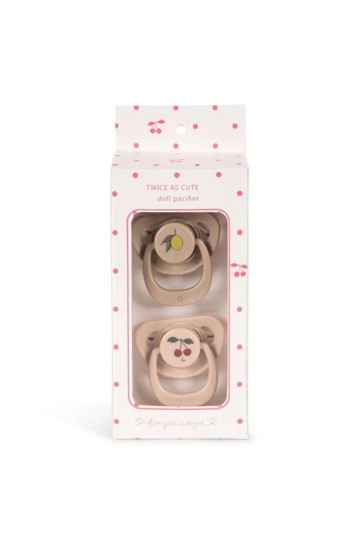 Konges Sløjd - 2 Pack Doll Pacifier Ks105835 - Cherry/lemon