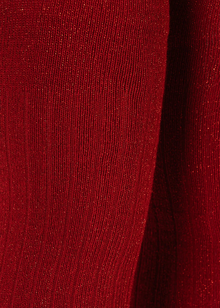 Konges Sløjd - 2 Pack Glitter Tights Ks106343 - Red Stripe Strømpebukser 
