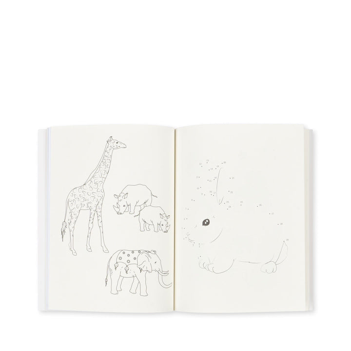 Konges Sløjd - Activity Book With Color Pencils Fsc - Off White Bøger 