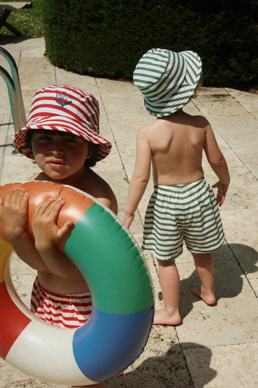 Konges Sløjd - Asnou Swim Shorts Grs Ks104639 - Stripe Verti Shorts 