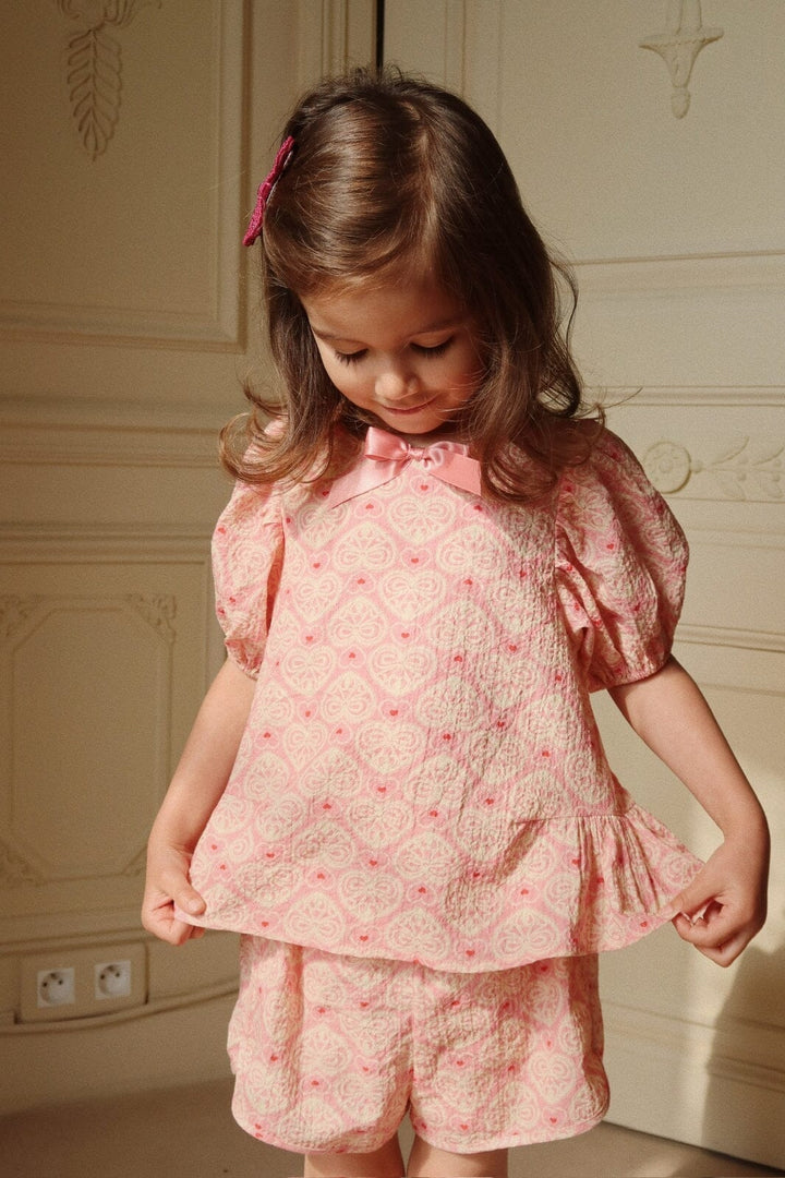Konges Sløjd - Ava Ss Blouse Gots Ks102445 - Lacy Pink