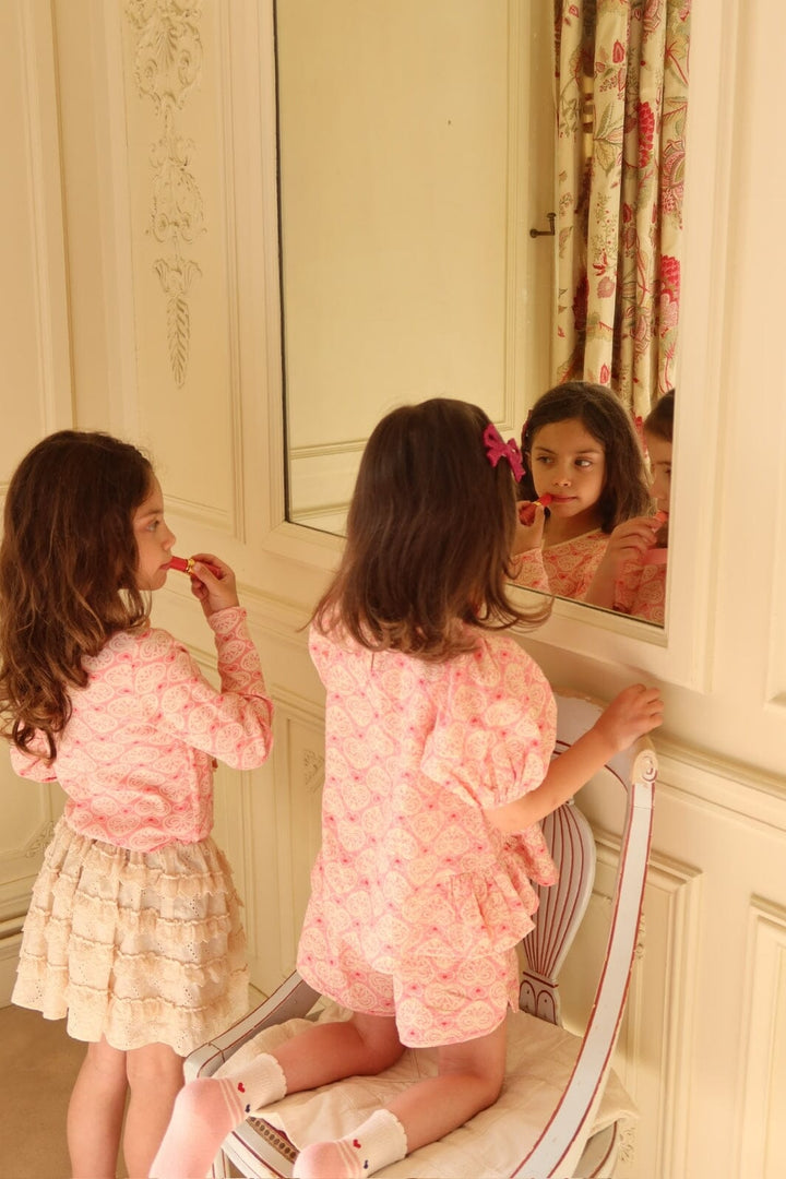 Konges Sløjd - Ava Ss Blouse Gots Ks102445 - Lacy Pink