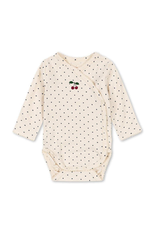 Konges Sløjd - Basic Ls Newborn Body Gots Ks105897 - Blue Dot
