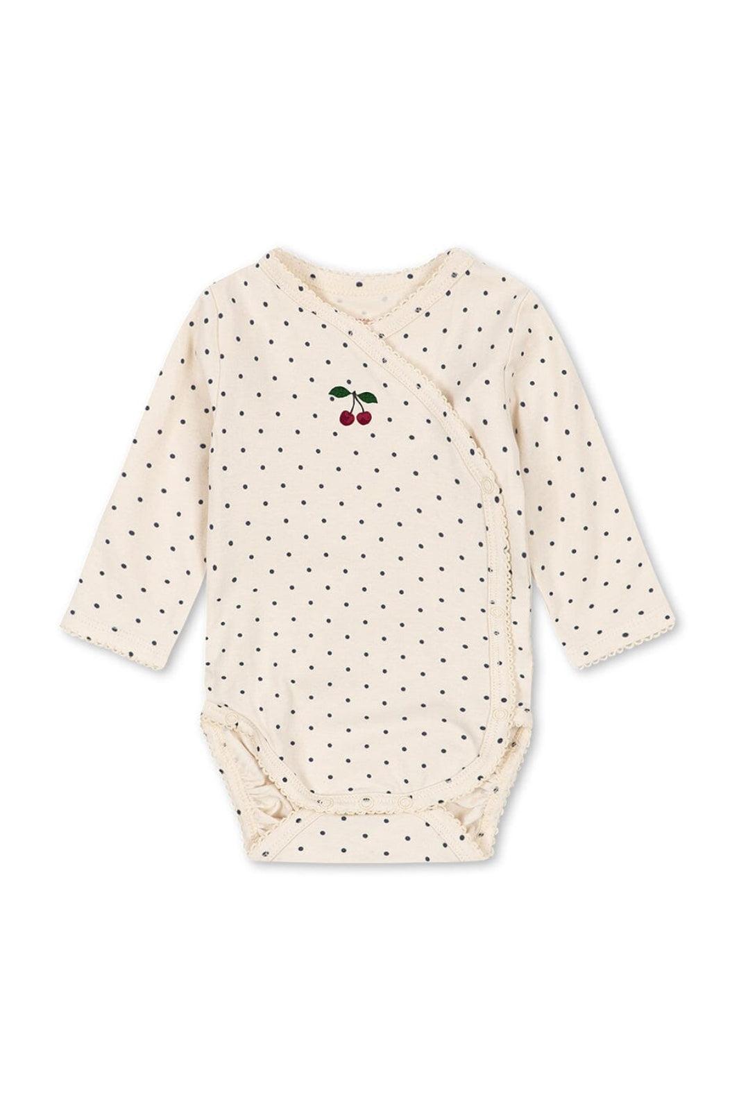 Konges Sløjd - Basic Ls Newborn Body Gots Ks105897 - Blue Dot