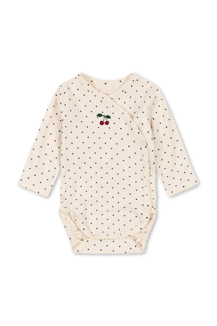 Konges Sløjd - Basic Ls Newborn Body Gots Ks105897 - Blue Dot