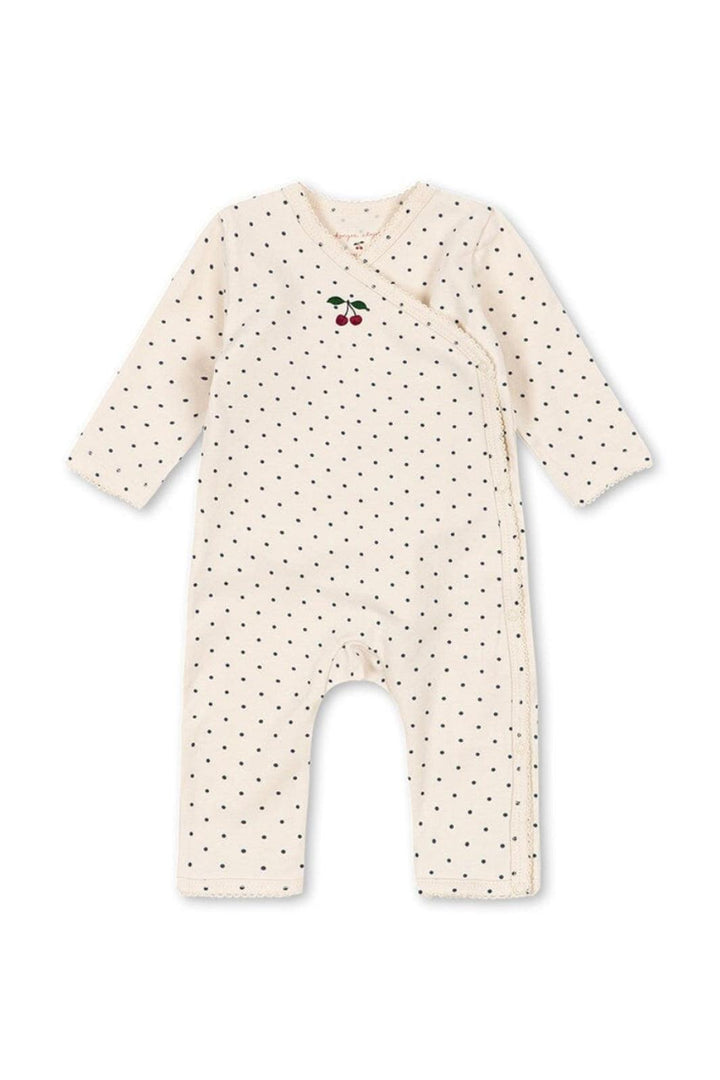 Konges Sløjd - Basic Newborn Onesie Gots Ks105898 - Blue Dot