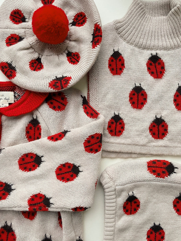 Konges Sløjd - Belou Knit Cardigan - Ladybug Cardigan 