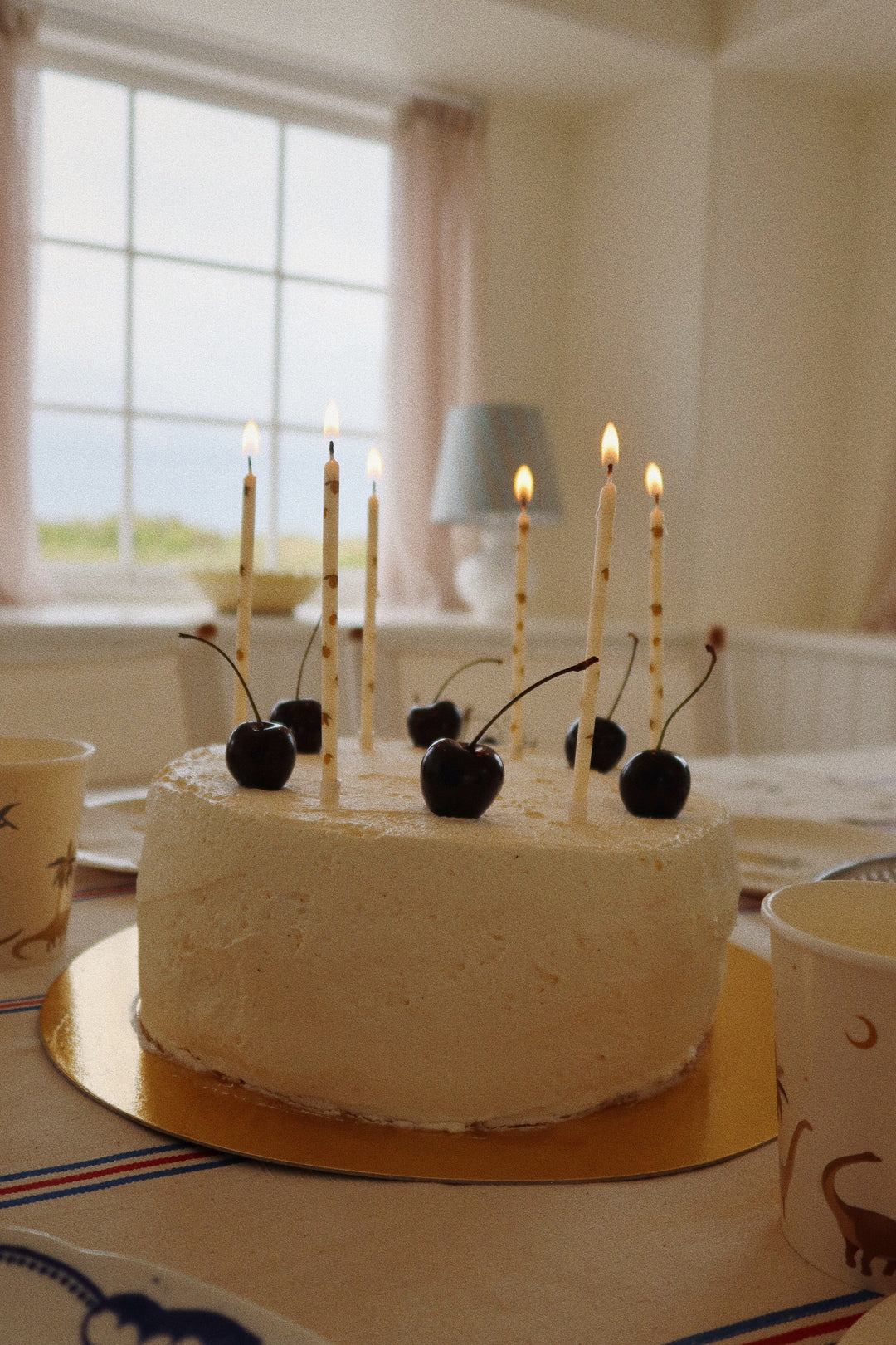 Konges Sløjd - Birthday Candles Print - Lemon Lys 