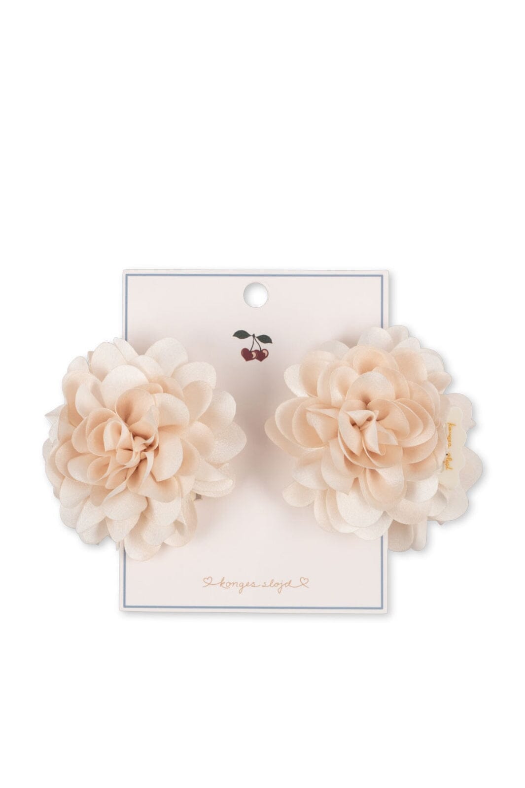 Konges Sløjd - Celebration 2 Pack Flower Hair Clip Ks101125 - Eggnog Hårspænder 