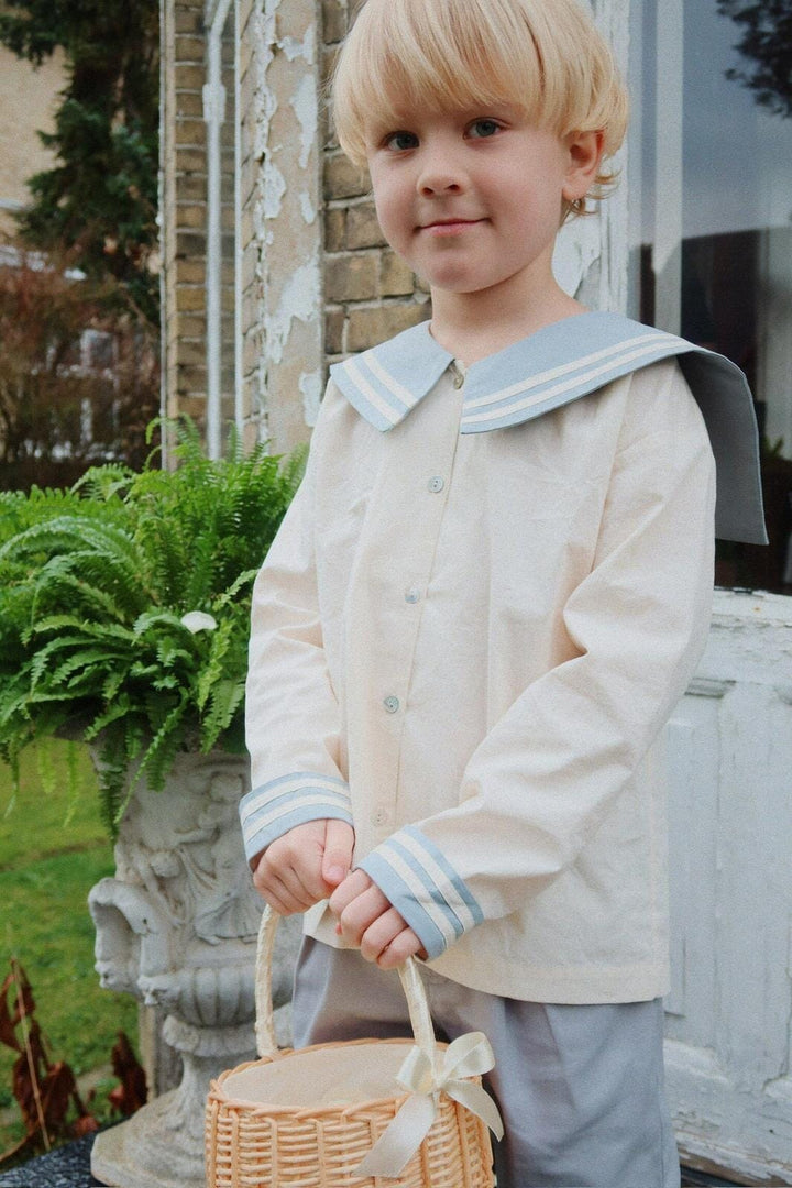 Konges Sløjd - Celebration Sailor Shirt Gots Ks103565 - Ashley Blue Bluser 