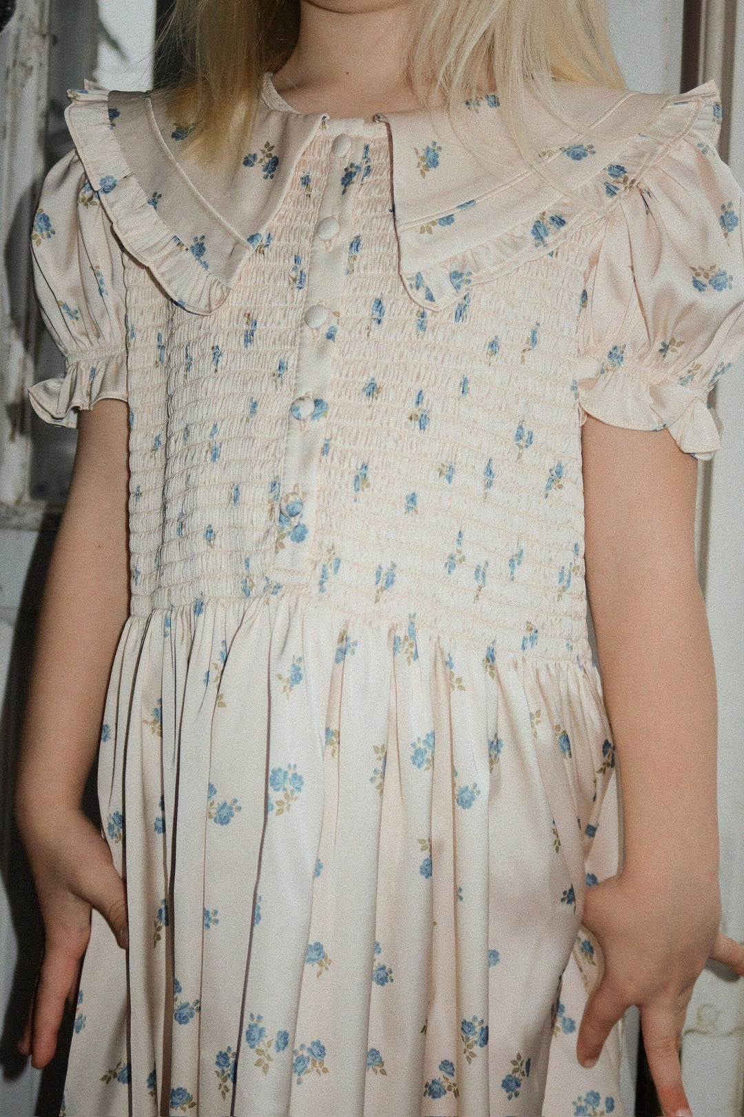 Konges Sløjd - Celebration Sheeny Smock Dress Ks103568 - Rosa Bleu Kjoler 