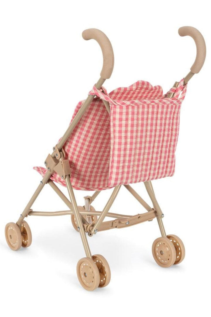 Konges Sløjd - Cheeky Doll Stroller Ks103259 - Bubblegum Check