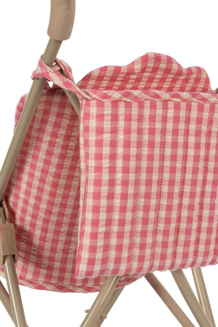 Konges Sløjd - Cheeky Doll Stroller Ks103259 - Bubblegum Check