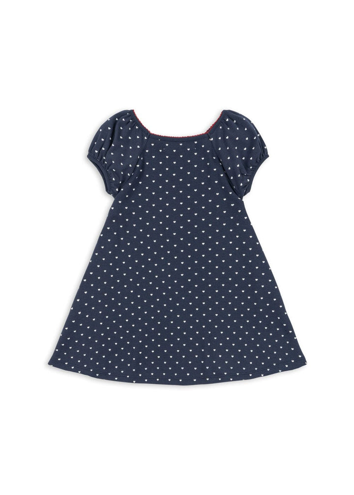 Konges Sløjd - Classic Ss Dress Gots Ks104734 - Heart Blues Kjoler 