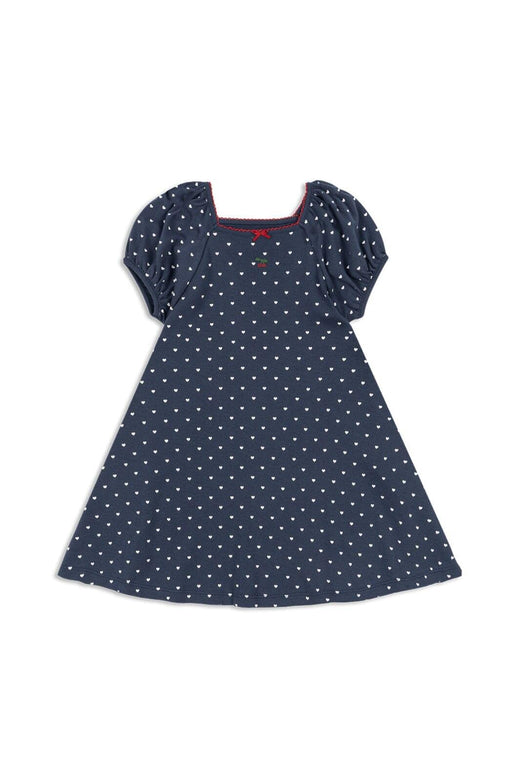 Konges Sløjd - Classic Ss Dress Gots Ks104734 - Heart Blues Kjoler 