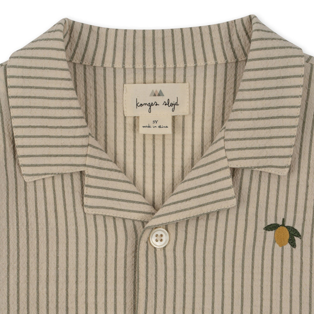 Konges Sløjd - Elliot Ss Shirt Gots - Tea Stripe Bluser 