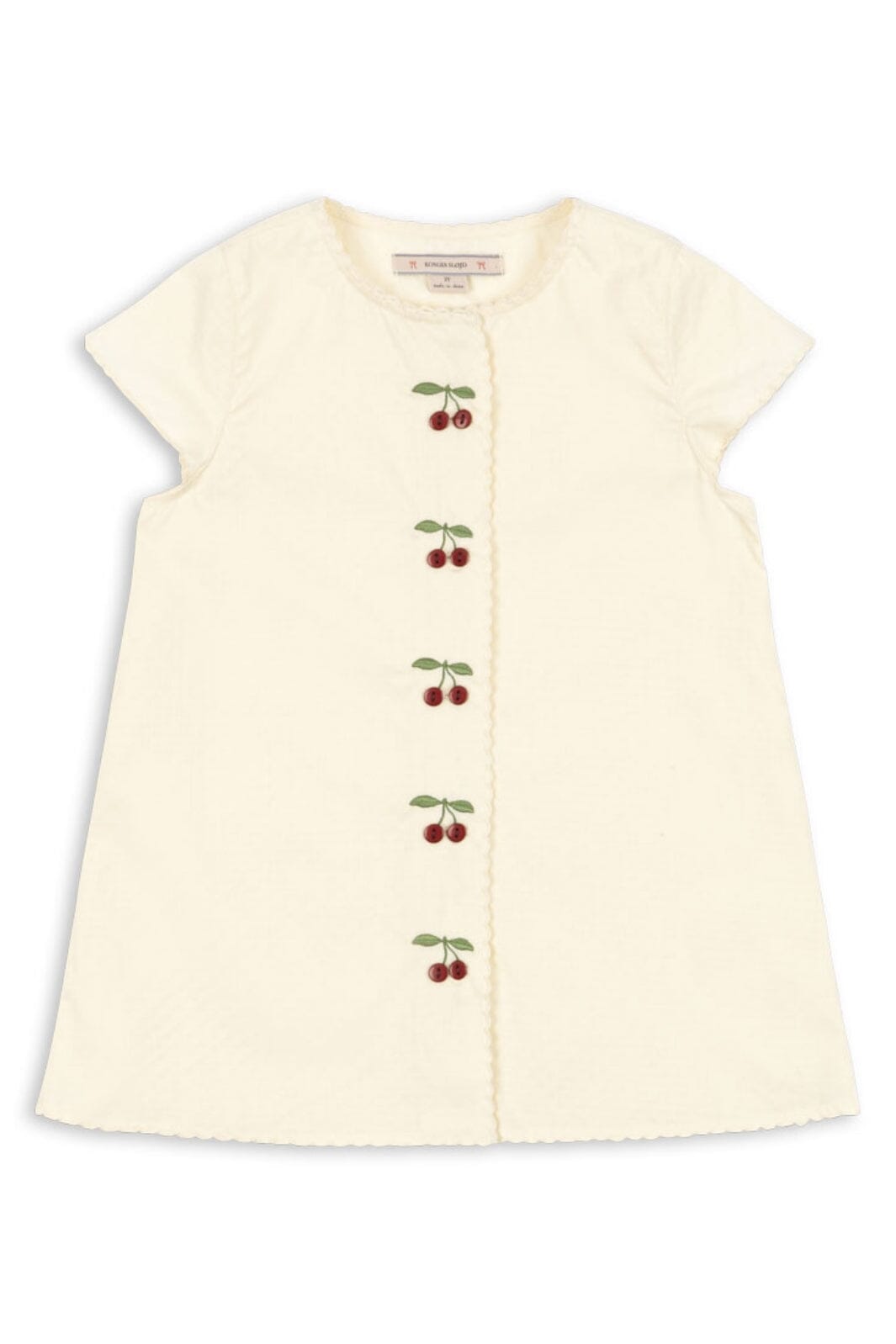 Konges Sløjd - Evia Cherry Dress Gots Ks104794 - Cloud Cream