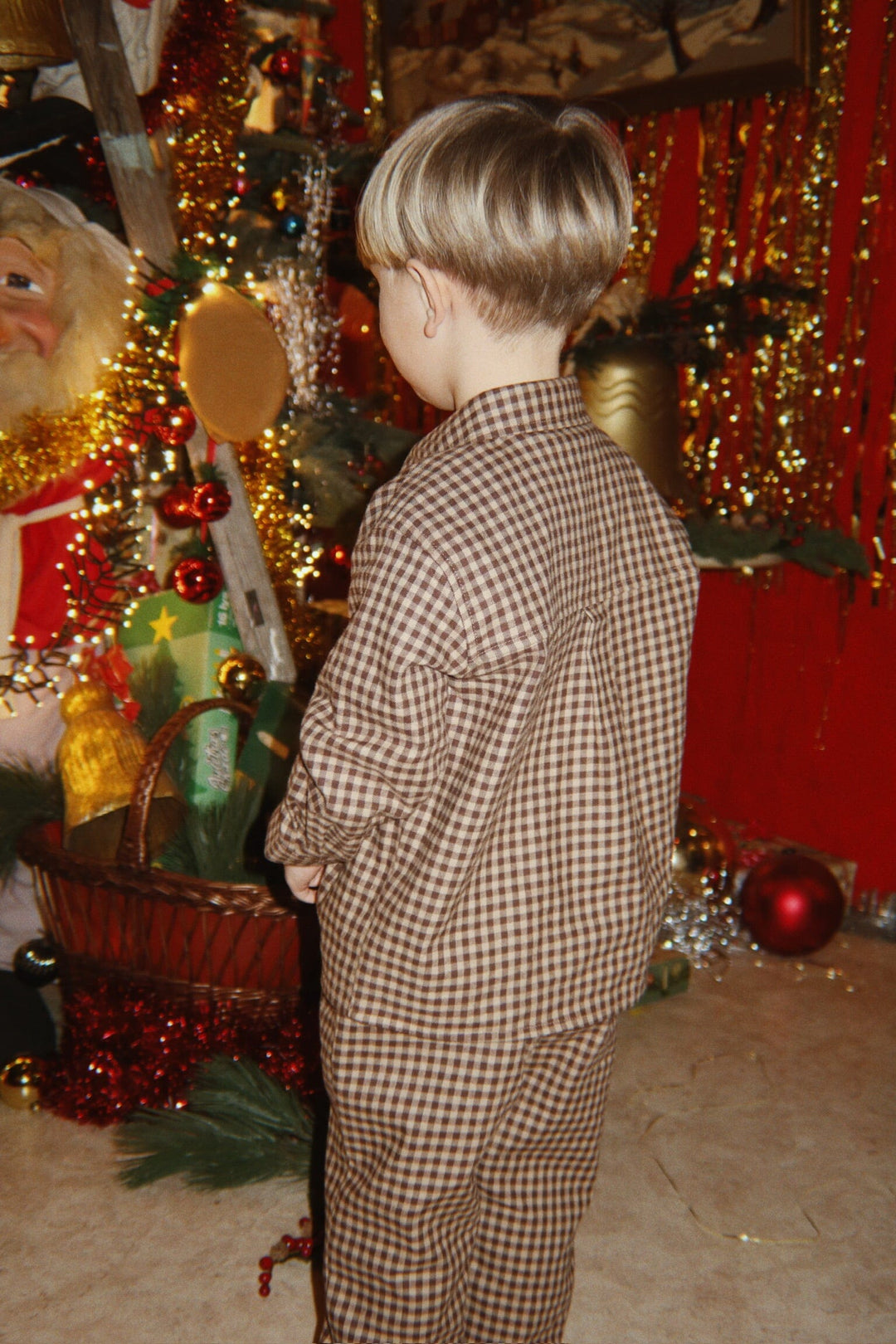 Konges Sløjd - Foret Pants Gots Ks106475 - Chocolate Check Bukser 