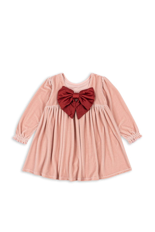 Konges Sløjd - Gia Bow Dress Grs Ks106478 - Mellow Rose Kjoler 