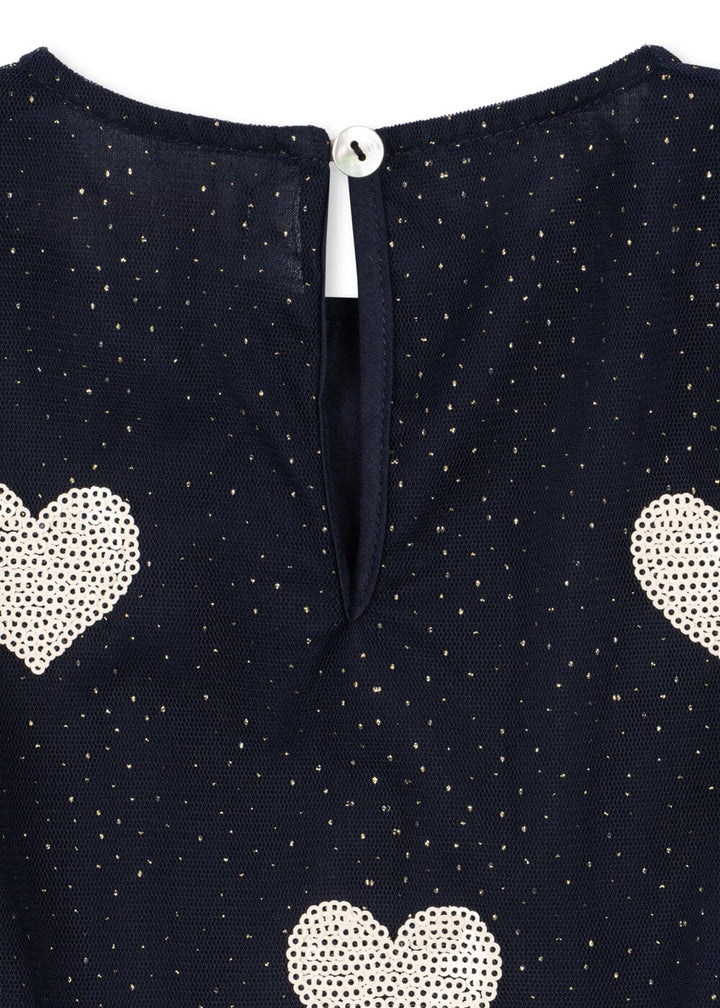 Konges Sløjd - Heartlily Dress Grs Ks106492 - Coeur Night Sky Kjoler 