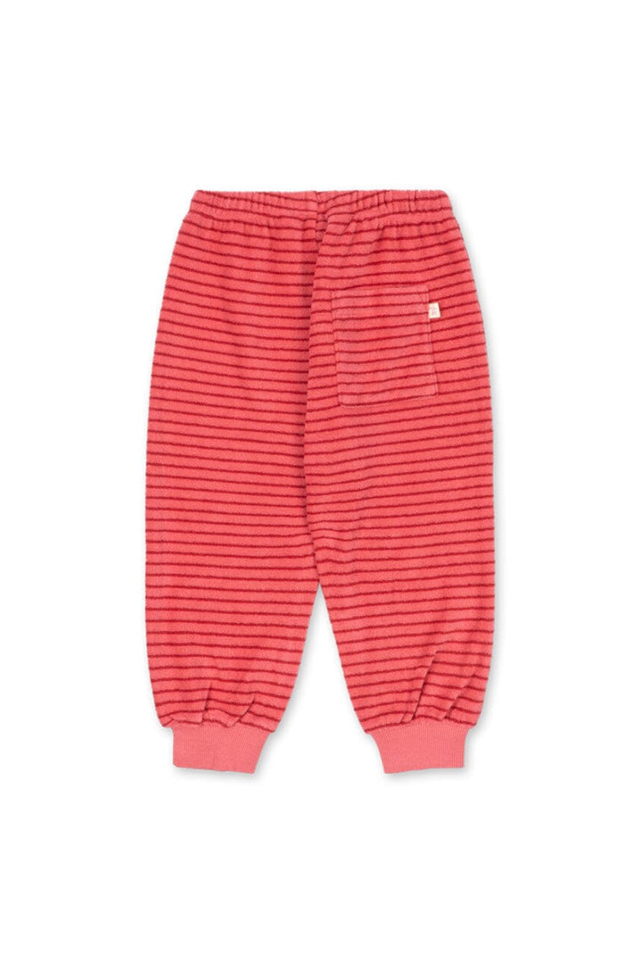 Konges Sløjd - Itty Sweat Pants Gots Ks106044 - Cardinal Rose Stripe