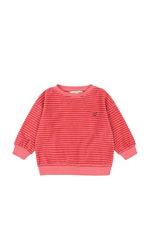 Konges Sløjd - Itty Sweat Shirt Gots Ks106045 - Cardinal Rose Stripe