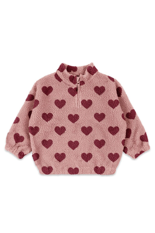 Konges Sløjd - Jody Teddy Half Zip Grs Ks104067 - Coeur Mellow