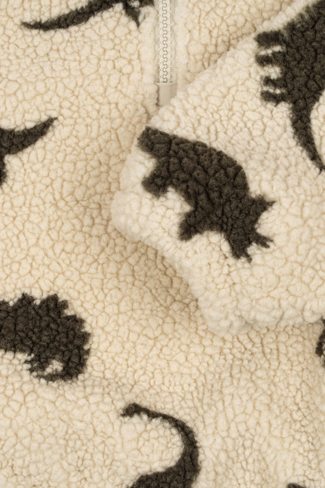 Konges Sløjd - Jody Teddy Half Zip Grs Ks104067 - Dino Silhouette