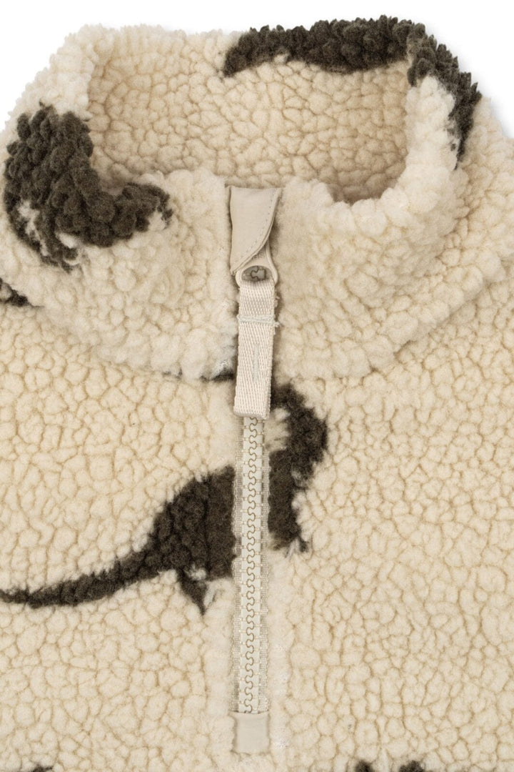 Konges Sløjd - Jody Teddy Half Zip Grs Ks104067 - Dino Silhouette