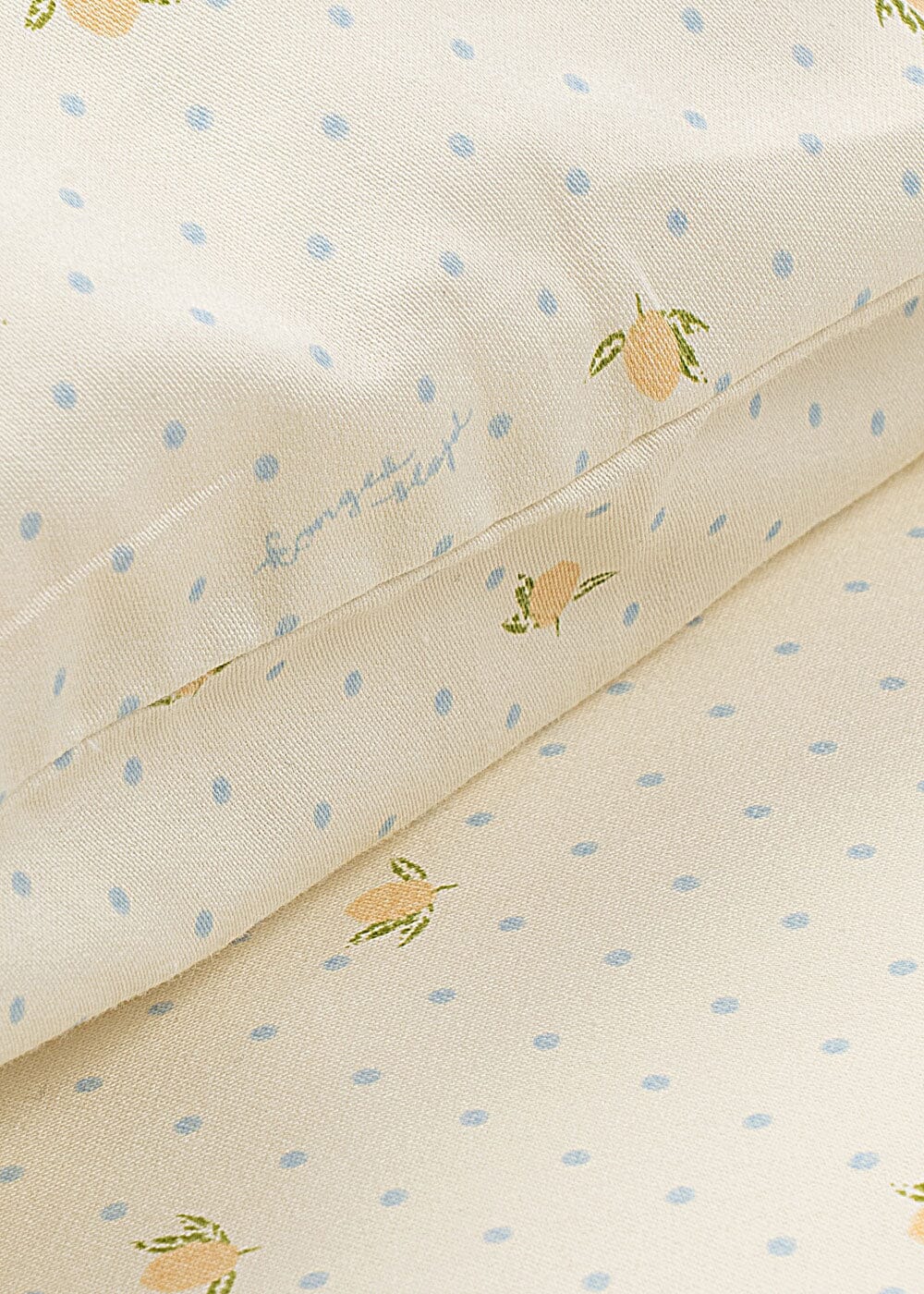 Konges Sløjd - Junior Bedding Gots Ks106050 - Lemon Dot