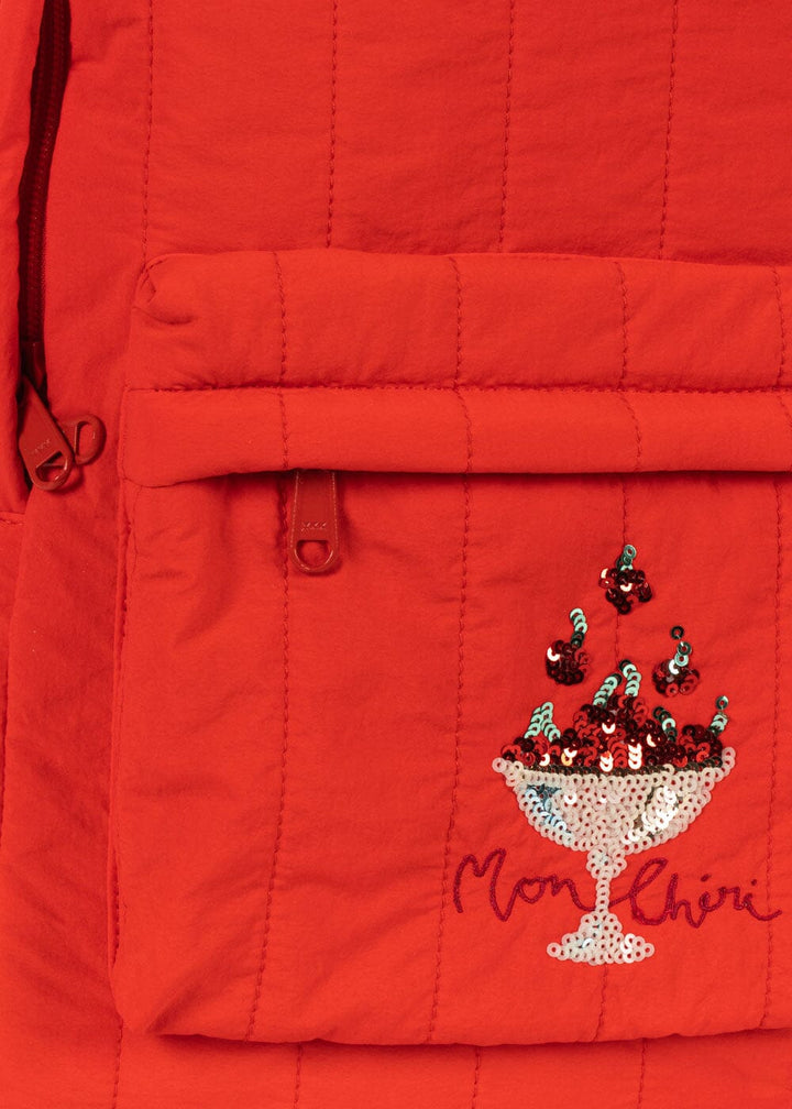 Konges Sløjd - Juno Sequin Backpack Ks104886 - Fiery Red Tasker 