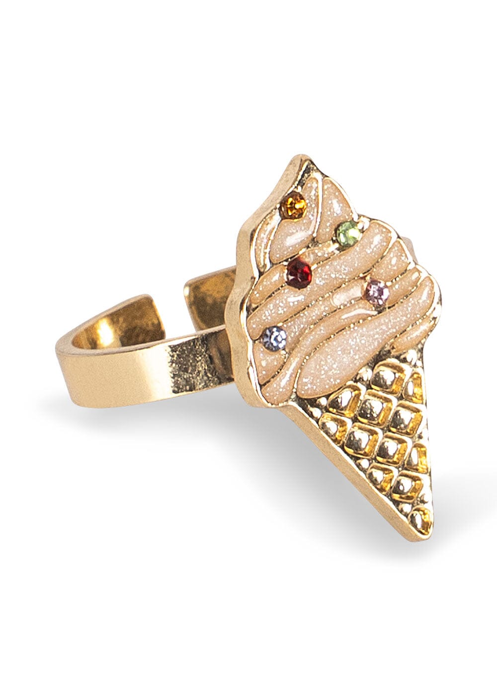 Konges Sløjd - Kitty Sweets Ring Set 6 Pcs Ks106088 - Gold