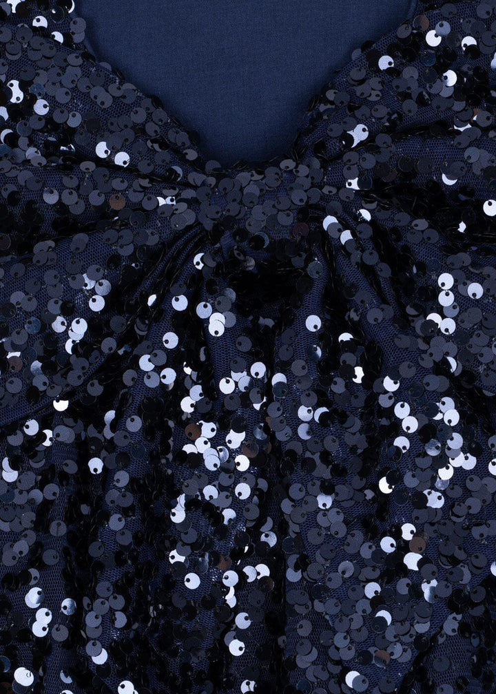 Konges Sløjd - Lila Sequins Bow Dress Ks106100 - Total Eclipse