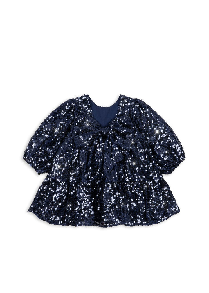 Konges Sløjd - Lila Sequins Bow Dress Ks106100 - Total Eclipse