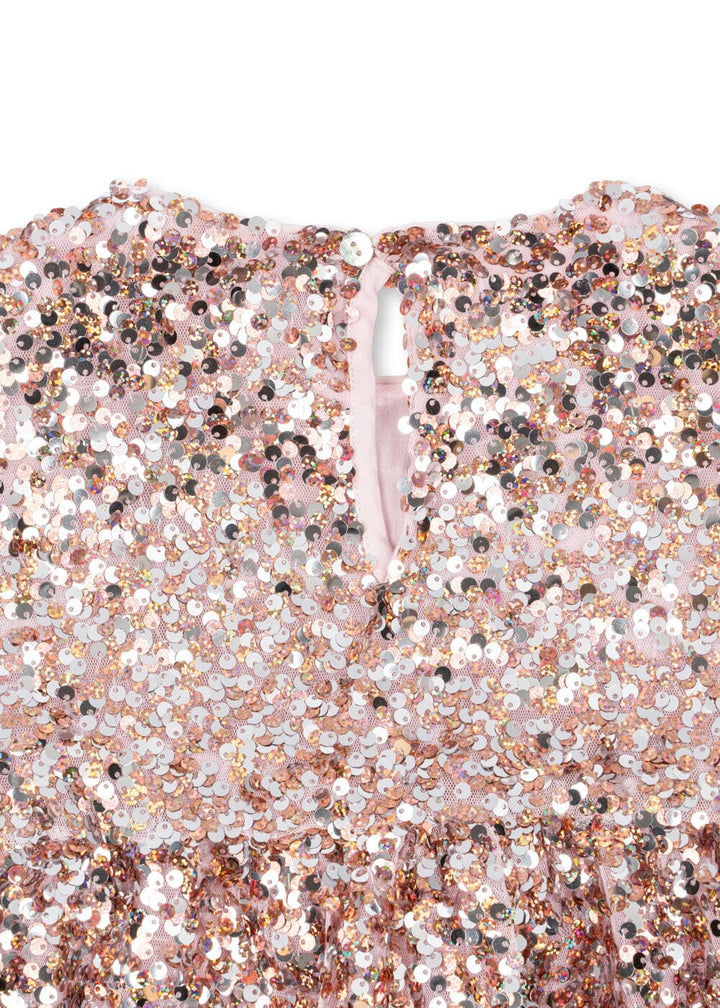 Konges Sløjd - Lila Sequins Dress Ks107391 - Grey/rosa