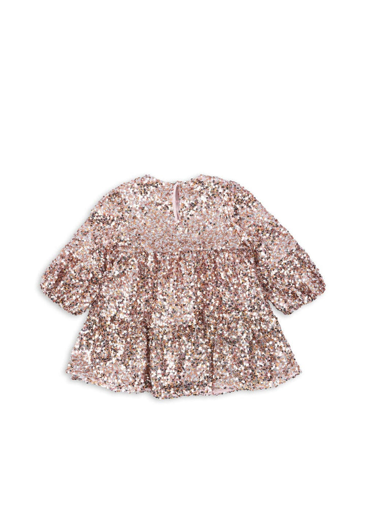 Konges Sløjd - Lila Sequins Dress Ks107391 - Grey/rosa