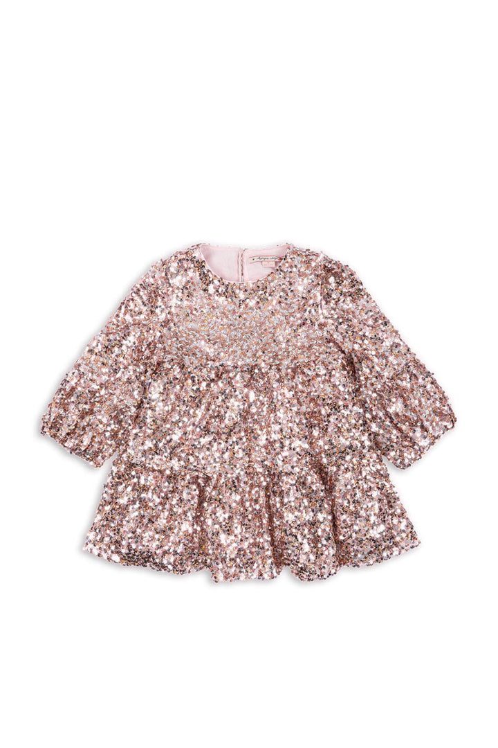 Konges Sløjd - Lila Sequins Dress Ks107391 - Grey/rosa